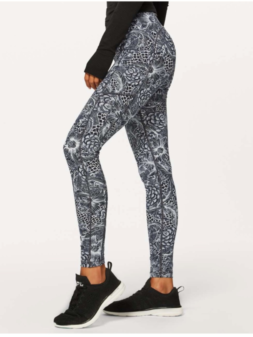 LULULEMON SPEED UP TIGHT (Full-On Luxtreme 28") Nouveau Starlight Black